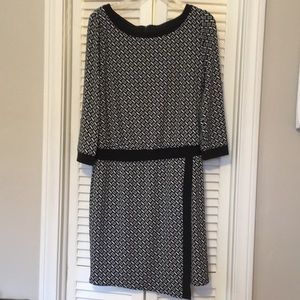 Faux wrap tunic dress
